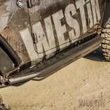 Westin/Snyper 2018+ Jeep Wrangler JL Unlimited 4DR Triple Tube Rock Rail Steps - Textured Black - 42-6025