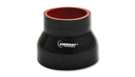 Vibrant 4 Ply Reinforced Silicone Transition Connector- 2.25in I.D. x 2.75in I.D. x 3in long (BLACK) - 2769