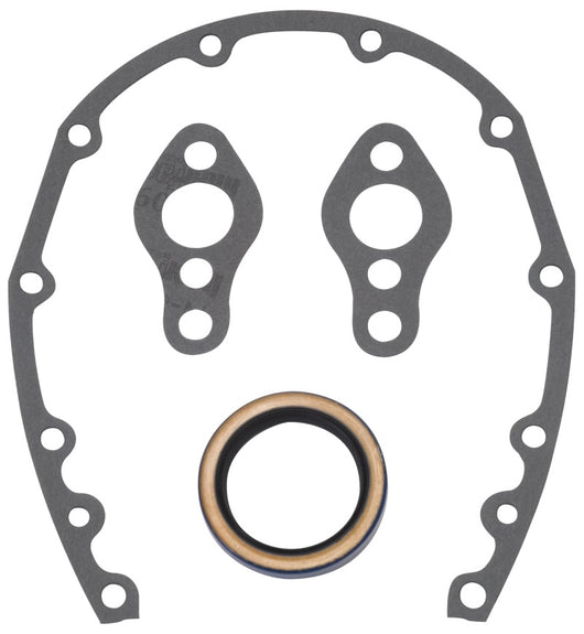 Edelbrock SBC Timing Cover Gasket And Oil Seal Kit - 6997