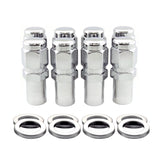 McGard Hex Lug Nut (Long Shank - 1in. / Duplex) - 9/16-18 / 7/8 Hex / 2.425in. L (8-Pack) - Chrome - 62822