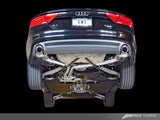 AWE Tuning Audi C7 A7 3.0T Touring Edition Exhaust - Dual Outlet Diamond Black Tips - 3015-33064