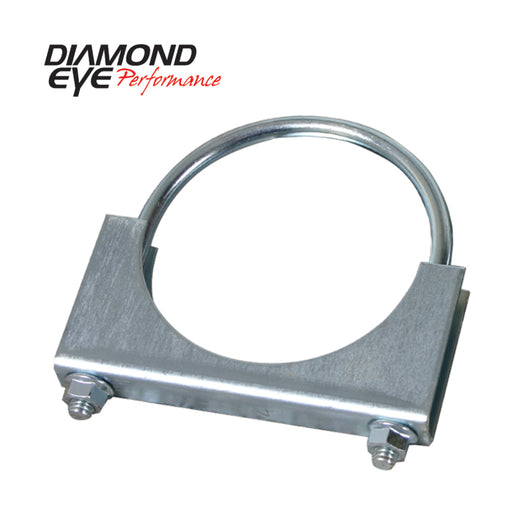 Diamond Eye CLAMP 3-1/2in 3/8in U-BOLT 11 GAUGE SADDLE ZINC-COATED HEAVY DUTY - 454001