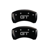 MGP Rear set 2 Caliper Covers Engraved Rear S197/GT Black finish silver ch - 10010RMG2BK