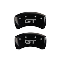 MGP Rear set 2 Caliper Covers Engraved Rear S197/GT Black finish silver ch - 10010RMG2BK