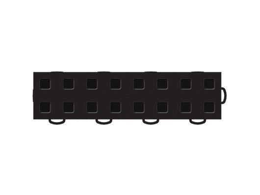 WeatherTech TechFloor - 3in X 12in Tiles(Right Loop) - Black/Black **Order in Qtys of 10 - 51T312RL BK-BK