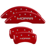 MGP 4 Caliper Covers Engraved Front & Rear MGP Red finish silver ch - 42004SMGPRD