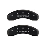 MGP 4 Caliper Covers Engraved Front & Rear Denali Red finish silver ch - 34015SDNLRD