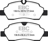 EBC 2015+ Ford Transit 150 SRW Yellowstuff Rear Brake Pads - DP42222R