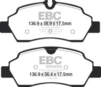 EBC 2015+ Ford Transit 150 SRW Yellowstuff Rear Brake Pads - DP42222R