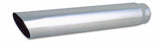 Vibrant 4in Round SS Truck/SUV Exhaust Tip (Single Wall Angle Cut) - 2.5in inlet 20in long - 1555