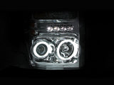 ANZO 2008-2010 Ford F-250 Projector Headlights w/ Halo Chrome (CCFL) - 111167