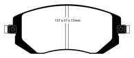 EBC 03-05 Subaru Impreza 2.0 Turbo WRX Bluestuff Front Brake Pads - DP51661NDX
