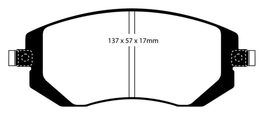 EBC 03-05 Subaru Impreza 2.0 Turbo WRX Bluestuff Front Brake Pads - DP51661NDX
