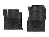 WeatherTech 14+ Chevrolet Silverado Front Rubber Mats - Black - W308