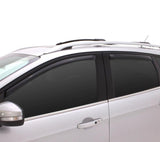 AVS 16-18 Nissan Titan XD Crew Cab Ventvisor In-Channel Front & Rear Window Deflectors 4pc - Smoke - 194977