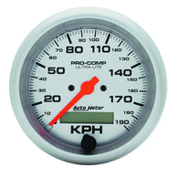 Autometer Ultra-Lite 3-3/8in Electronic 190 KPH Speedometer - 4487-M