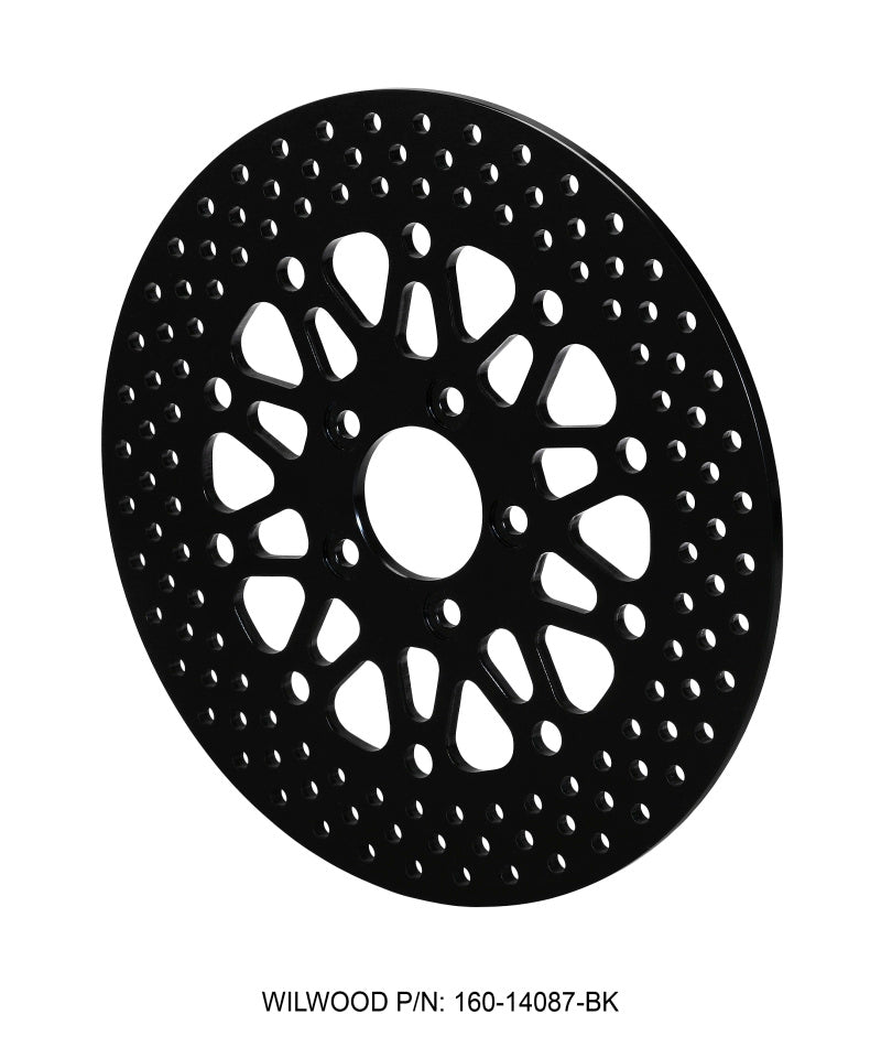 Wilwood Rotor-Rear-H-D Motorcycle 2008-Up Black Finish 11.80 x .276 - 5 on 3.25in - 160-14087-BK