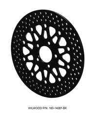 Wilwood Rotor-Rear-H-D Motorcycle 2008-Up Black Finish 11.80 x .276 - 5 on 3.25in - 160-14087-BK