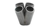 Vibrant 4 into 1 SS Turbo Mani Collector for All T4 in Flange 48mm Pipe OD 4.75in tall 78mmx64mm out - 2453
