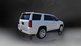 Corsa Cat Back Exhaust, Sport, 3in, Single Side Twin Black 4in Tips, 2015 Chevy Tahoe/GMC Yukon - 14859BLK