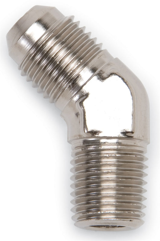Russell Performance -6 AN to 3/8in NPT 45 Degree Flare to Pipe Adapter - 662391