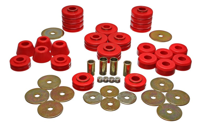 Energy Suspension 73-95 K5 Blazer Red Body(cab) Mount Set - 3.4105R