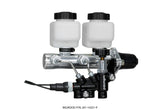 Wilwood Tandem Remote M/C Kit w L/H Brkt & Prop Valve - 1in Bore Ball Burnished - 261-14251-P