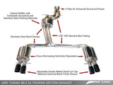 AWE Tuning Audi B8.5 S4 3.0T Touring Edition Exhaust System - Diamond Black Tips (102mm) - 3010-43012