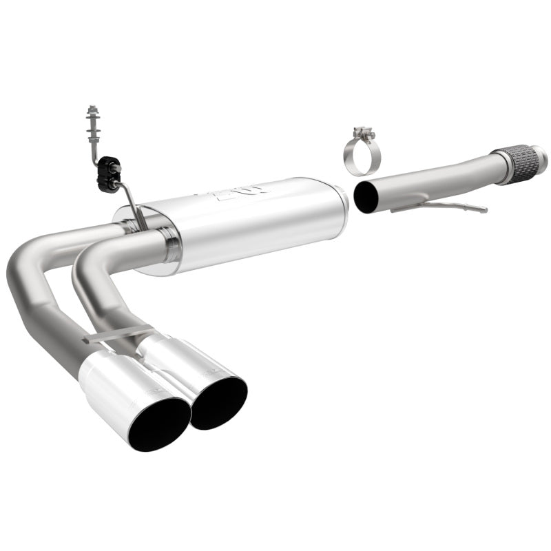 Magnaflow 14 Chev Silverado V8 5.3L CC/EC Dual Same Side Before P/S Tire Exit SS Cat Back Perf Exh - 15270