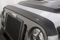 AVS 07-18 Jeep Wrangler Unlimited Ventvisor & Aeroskin Deflector Combo Kit - Matte Black - 56034060