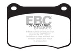 EBC 08+ Lexus IS-F 5.0 Bluestuff Rear Brake Pads - DP51820NDX