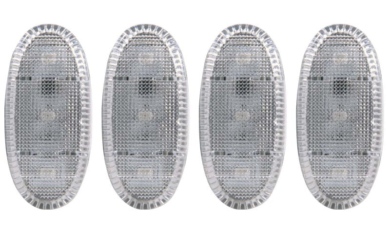 ANZO 2011-2016 Ford F-350 LED Fender Light Kit Clear 2pc Amber / 2pc Red - 861108