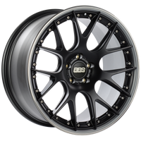 BBS CH-RII 21x10.5 5x120 ET35 Satin Black Center Platinum Lip SS Rim Prot Wheel -82mm PFS/Clip Req - CH604BPPO