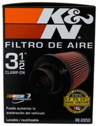 K&N Universal Rubber Filter 3 1/2inch ID FLG / 6inch Base / 4-5/8inch Top / 6inch Height - RE-0950