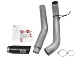 aFe LARGE BORE HD 5in DPF-Back SS Exhaust w/ Black Tip 2016 Nissan Titan 5.0L V8 (td) CC SB - 49-46112-B