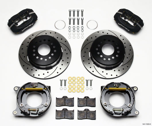 Wilwood Forged Dynalite P/S Park Brake Kit Drilled Impala 59-64 / Corvette 57-62 - 140-11828-D