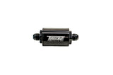 Turbosmart FPR Billet Inline Fuel Filter 1.75in OD 3.825in Length AN-8 Male Inlet - Black - TS-0402-1131