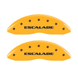 MGP 4 Caliper Covers Engraved Fr Escalade Rear ESV Yellow Finish Blk Char 2003 Cadillac Escalade ESV - 35014SESVYL