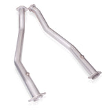 Stainless Works 2018+ Jeep Grand Cherokee TrackHawk 3in Off Road Factory Connect Mid Pipes - JEEP62OR