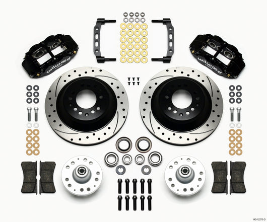 Wilwood Narrow Superlite 6R Front Hub & 1PC Rtr Kit 12.88in Dril 74-80 Pinto Disc Spindle only - 140-12275-D