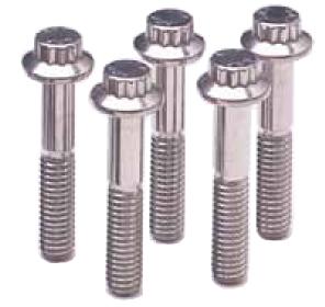 ARP 7/16 Inch - 20 x 1.250 12pt Black Oxide Bolts (5/pkg) - 743-1250