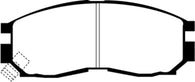 EBC 95-99 Chrysler Sebring Coupe 2.0 Ultimax2 Front Brake Pads - UD484