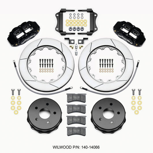 Wilwood Narrow Superlite 4R Rear Kit 14.00in 2007-up Jeep JK w/Lines - 140-14066