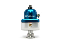 Fuelab 555 Carb Adjustable FPR Blocking 4-12 PSI (1) -8AN In (2) -8AN Out - Blue - 55501-3