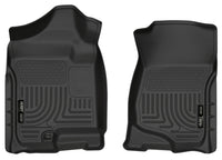 Husky Liners 07-14 Cadillac Escalade ESV/EXT Weatherbeater Black Front Floor Liners - 18201
