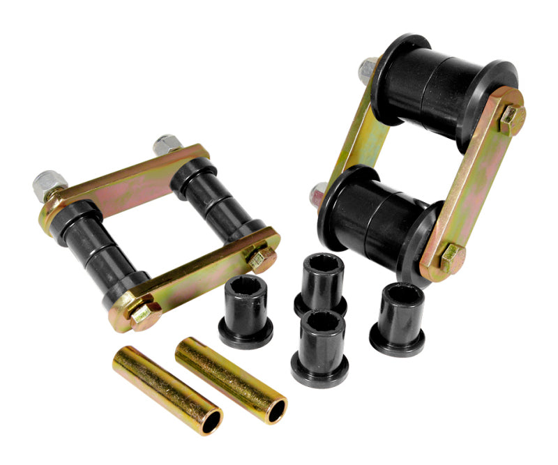 Prothane 60-74 Chrysler B & E Body HD Spring & Shackles Bushings - Black - 4-1010-BL