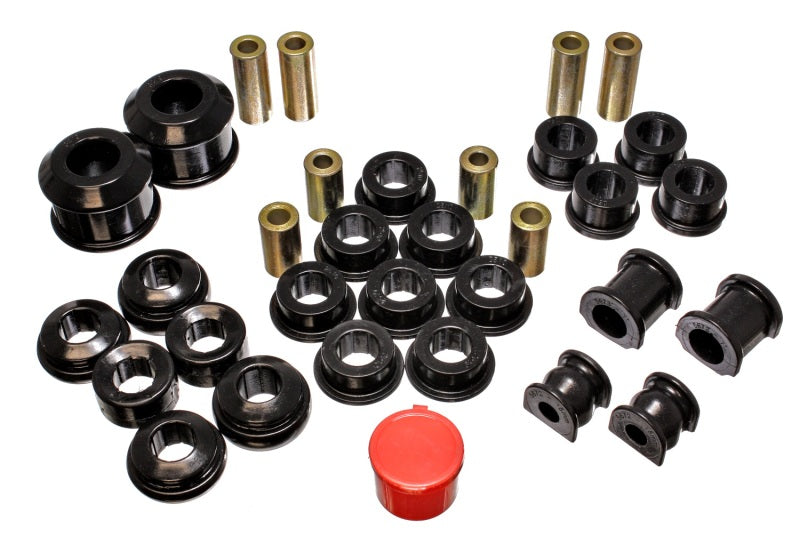 Energy Suspension 02-05 Honda Civic Si Black Hyper-Flex Master Bushing Set - 16.18112G