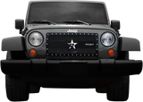 RBP RX-3 Series Studded Frame 1pc. Grille 07-17 Jeep Wrangler (All Models) - Black - RBP-951483