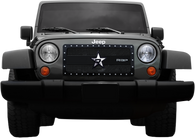 RBP RX-3 Series Studded Frame 1pc. Grille 07-17 Jeep Wrangler (All Models) - Black - RBP-951483