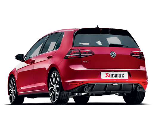 Akrapovic 13-17 Volkswagen Golf GTI (VII) Slip-On Line (Titanium) w/ Carbon Tips - MTP-VW/T/1H